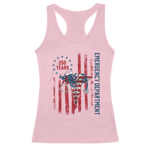 Patriotic ED Nurse Gift Racerback Tank Top 250 Years Of Emergency Department TS12 Light Pink Print Your Wear