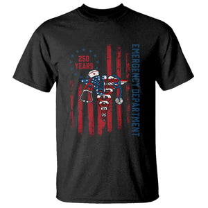 Patriotic ED Nurse Gift T Shirt 250 Years Of Emergency Department TS12 Black Print Your Wear