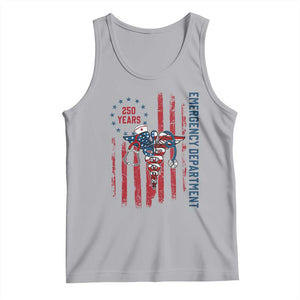 Patriotic ED Nurse Gift Tank Top 250 Years Of Emergency Department TS12 Athletic Heather Print Your Wear