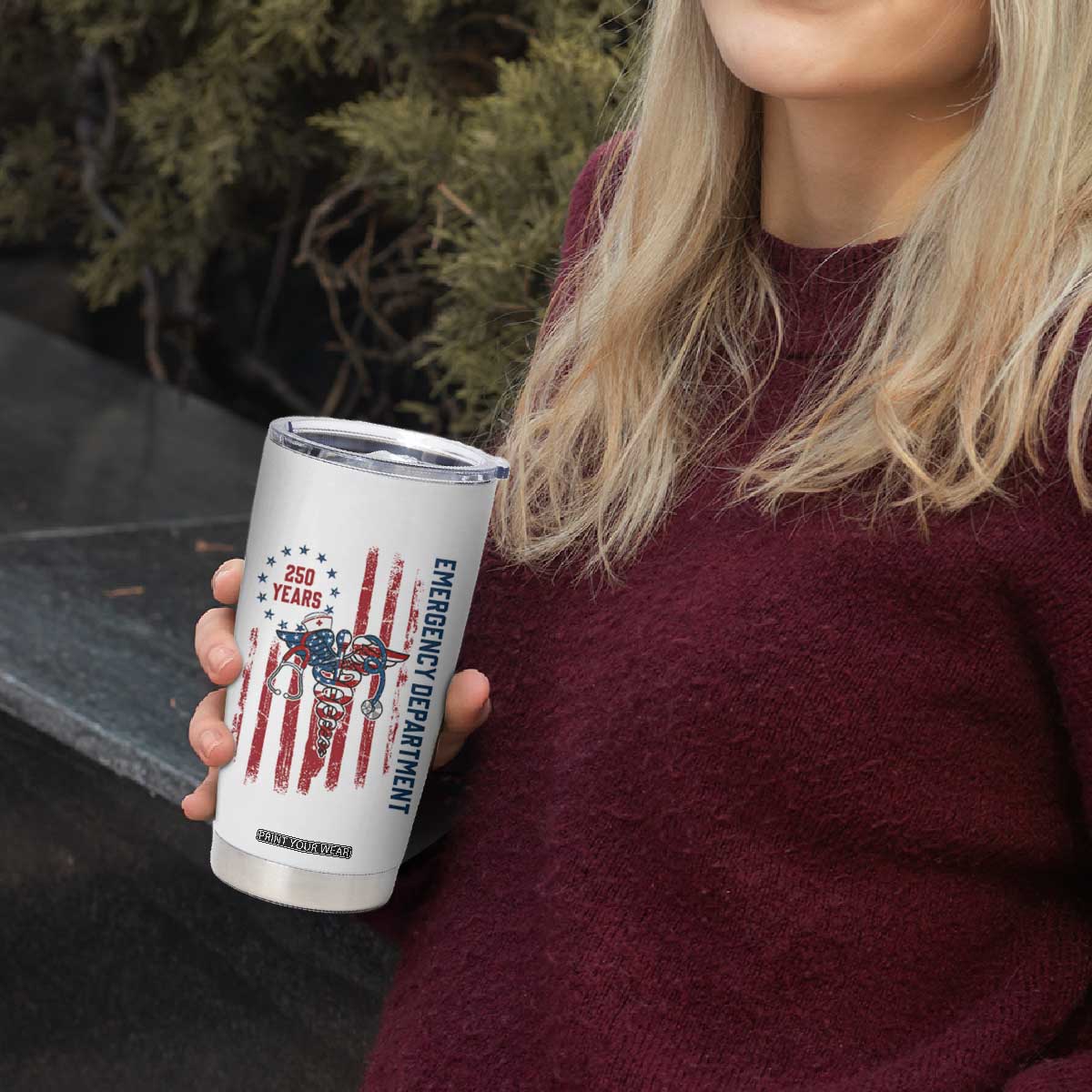 Patriotic ED Nurse Gift Tumbler Cup 250 Years Of Emergency Department TS12 Print Your Wear