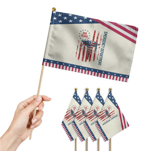 ED Nurse Gift Patriotic Handheld Flag 250 Years Of Emergency Department TS12 Print Your Wear