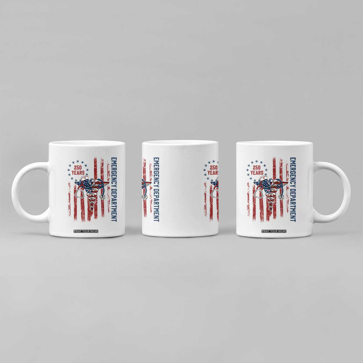 Patriotic ED Nurse Gift Coffee Mug 250 Years Of Emergency Department TS12 Print Your Wear