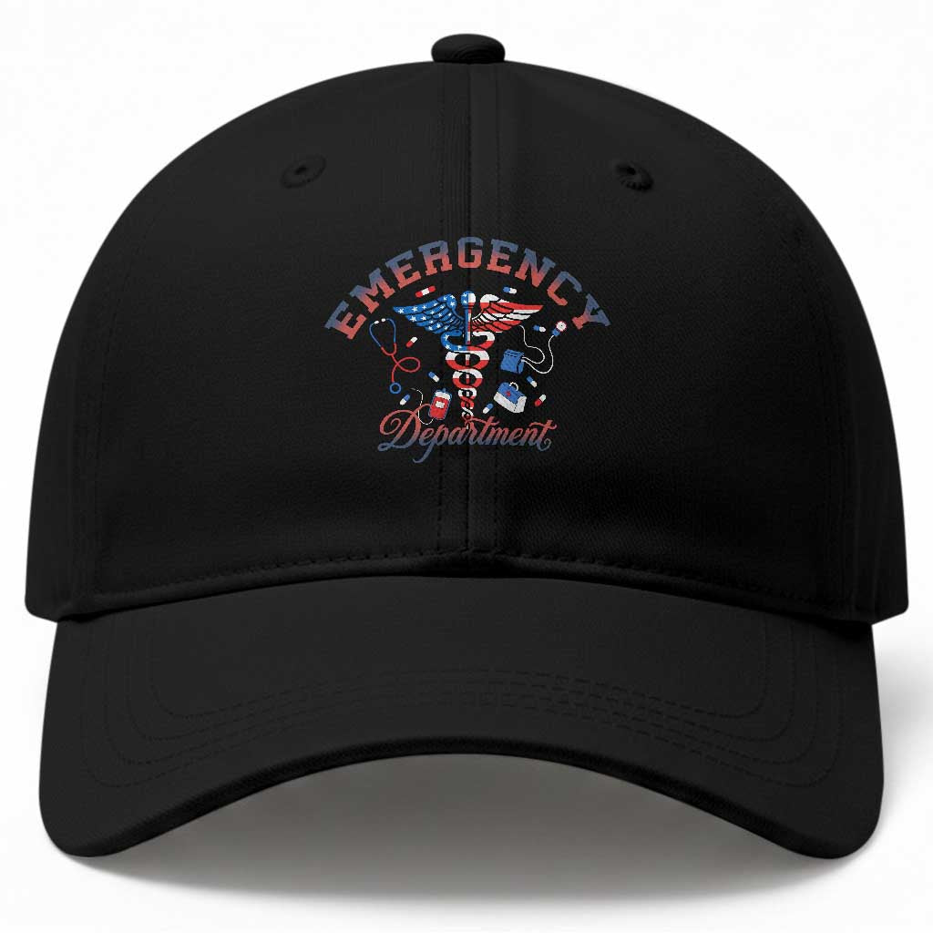 Patriotic Emergency Department Baseball Cap USA 250th Anniversary Medical Gift TS12 Print Your Wear