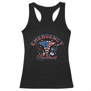 Patriotic Emergency Department Racerback Tank Top USA 250th Anniversary Medical Gift TS12 Black Print Your Wear