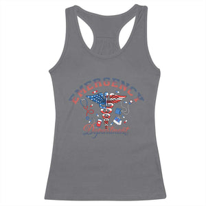 Patriotic Emergency Department Racerback Tank Top USA 250th Anniversary Medical Gift TS12 Charcoal Print Your Wear