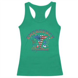 Patriotic Emergency Department Racerback Tank Top USA 250th Anniversary Medical Gift TS12 Irish Green Print Your Wear