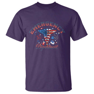 Patriotic Emergency Department T Shirt USA 250th Anniversary Medical Gift TS12 Purple Print Your Wear