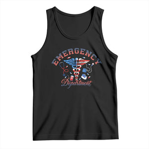 Patriotic Emergency Department Tank Top USA 250th Anniversary Medical Gift TS12 Black Print Your Wear