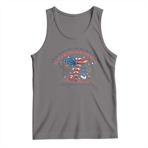 Patriotic Emergency Department Tank Top USA 250th Anniversary Medical Gift TS12 Deep Heather Print Your Wear