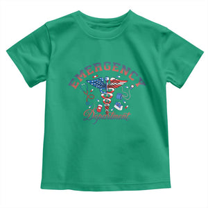 Patriotic Emergency Department Toddler T Shirt USA 250th Anniversary Medical Gift TS12 Irish Green Print Your Wear