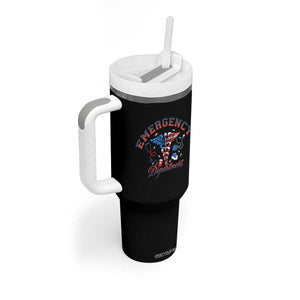 Patriotic Emergency Department Tumbler With Handle USA 250th Anniversary Medical Gift TS12 Print Your Wear