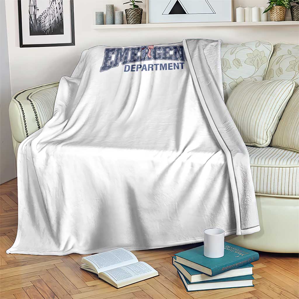 Patriotic ER Nurse Gift Throw Blanket America 250th Anniversary TS12 Print Your Wear