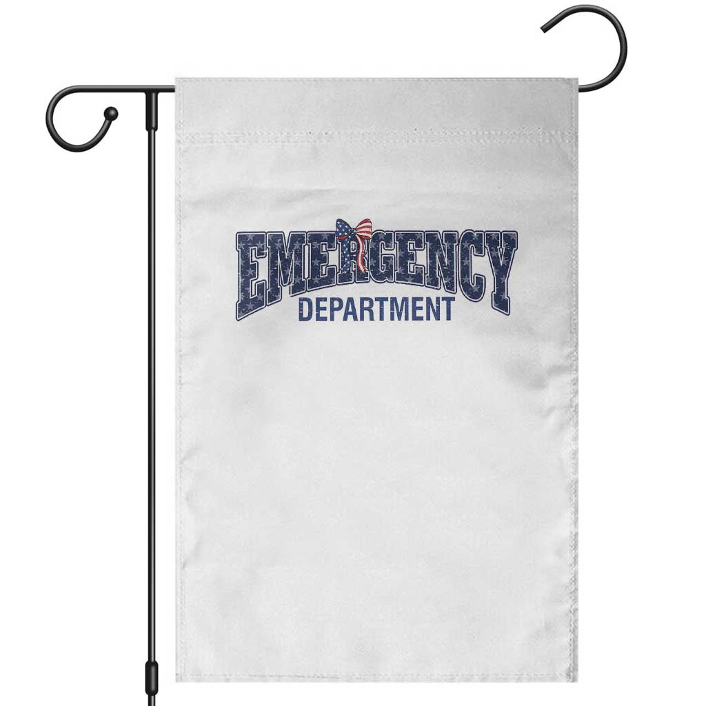 Patriotic ER Nurse Gift Garden Flag America 250th Anniversary TS12 White Print Your Wear