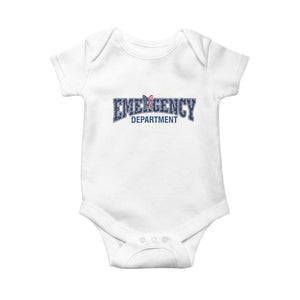 Patriotic ER Nurse Gift Baby Onesie America 250th Anniversary TS12 White Print Your Wear