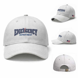 Patriotic ER Nurse Gift Baseball Cap America 250th Anniversary TS12 Baseball Cap Universal Fit White Print Your Wear