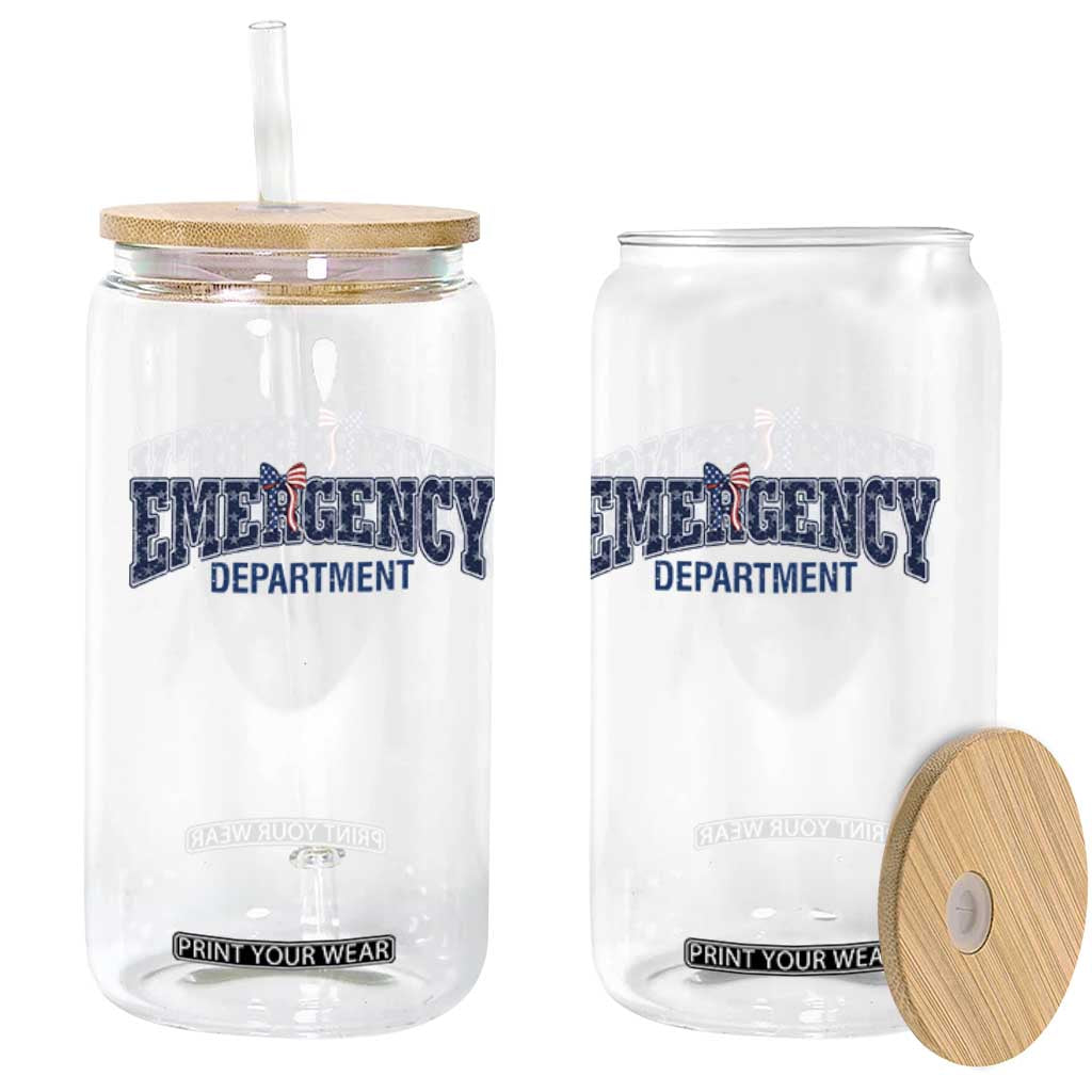 Patriotic ER Nurse Gift Glass Can America 250th Anniversary TS12 Print Your Wear