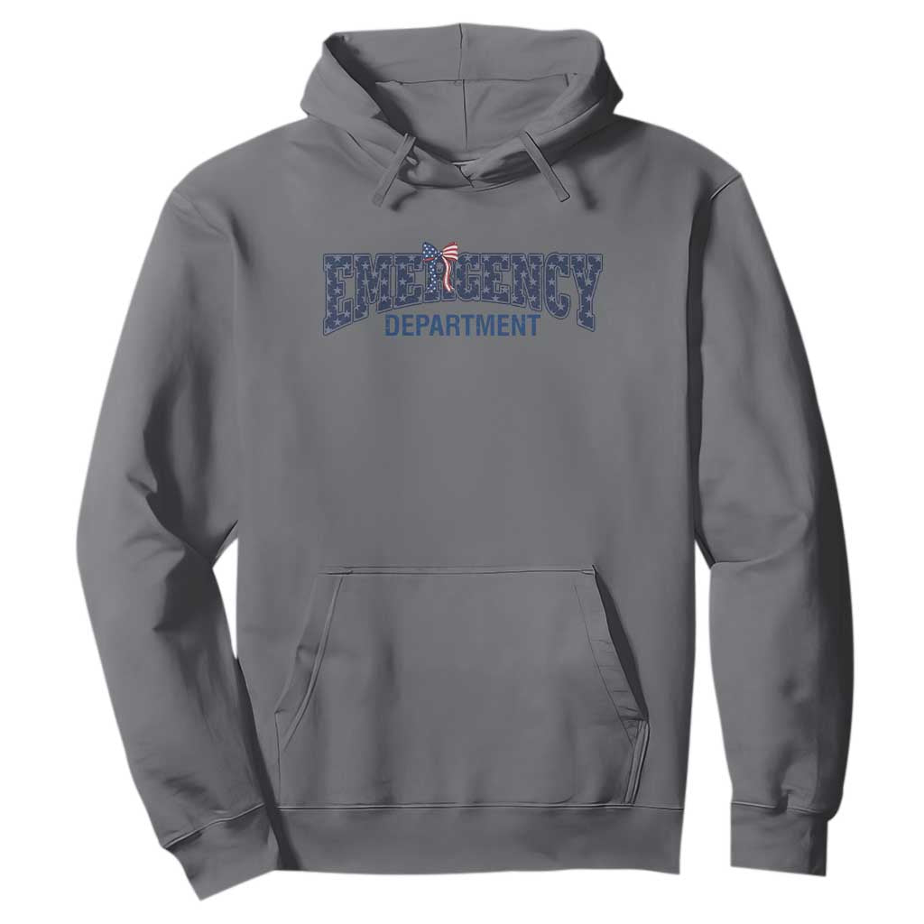 Patriotic ER Nurse Gift Hoodie America 250th Anniversary TS12 Charcoal Print Your Wear