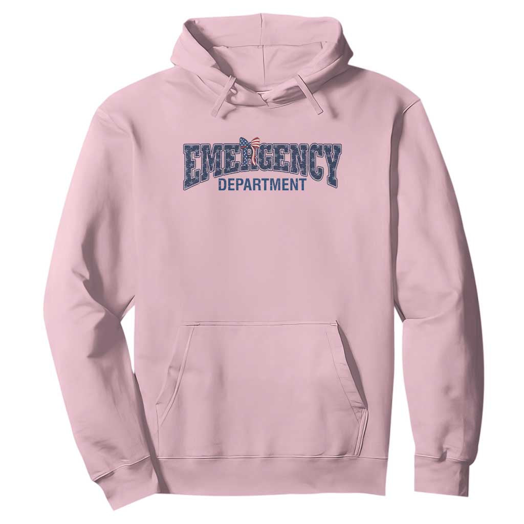 Patriotic ER Nurse Gift Hoodie America 250th Anniversary TS12 Light Pink Print Your Wear
