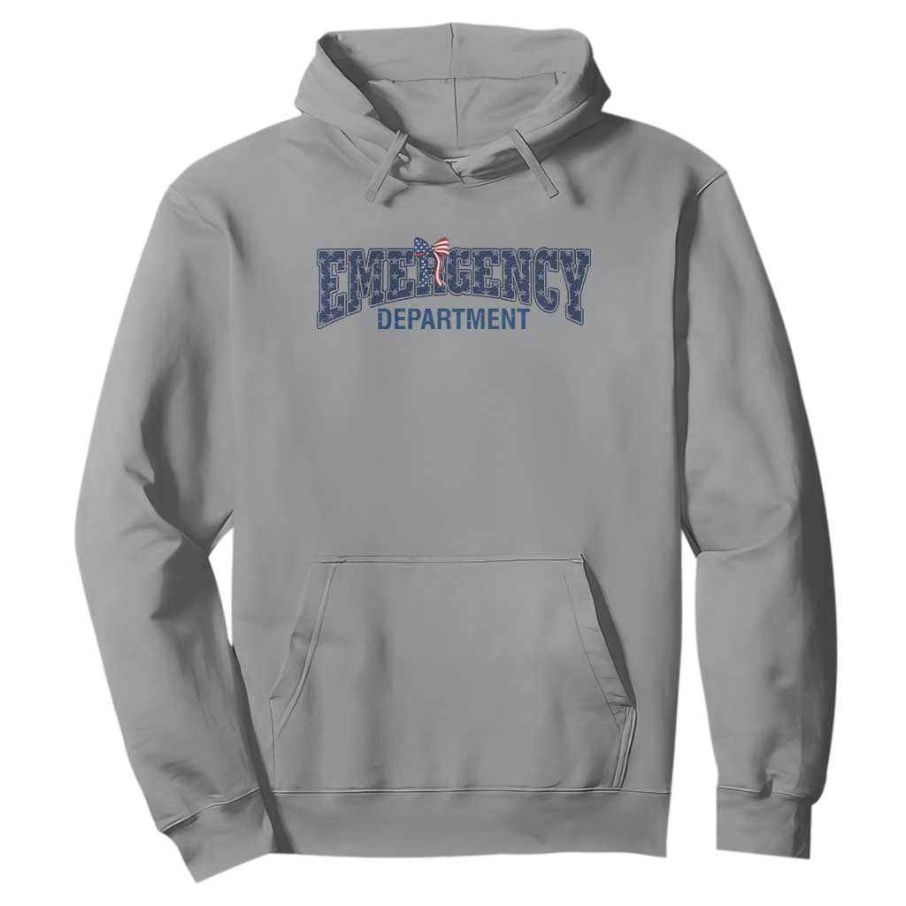 Patriotic ER Nurse Gift Hoodie America 250th Anniversary TS12 Sport Gray Print Your Wear