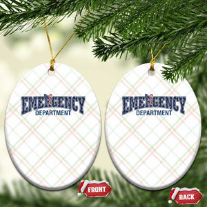 Patriotic ER Nurse Gift Ceramic Ornament America 250th Anniversary TS12 Print Your Wear