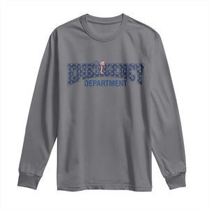 Patriotic ER Nurse Gift Long Sleeve Shirt America 250th Anniversary TS12 Charcoal Print Your Wear