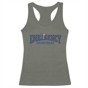 Patriotic ER Nurse Gift Racerback Tank Top America 250th Anniversary TS12 Military Green Print Your Wear