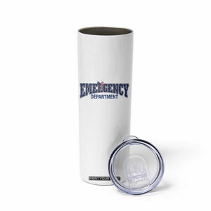 Patriotic ER Nurse Gift Skinny Tumbler America 250th Anniversary TS12 Print Your Wear