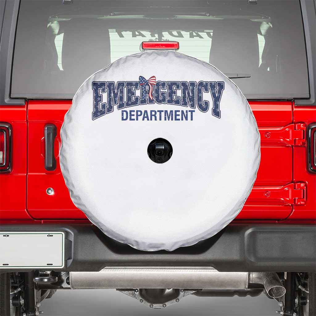 Patriotic ER Nurse Gift Spare Tire Cover America 250th Anniversary TS12 White Print Your Wear