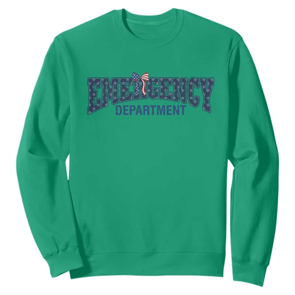 Patriotic ER Nurse Gift Sweatshirt America 250th Anniversary TS12 Irish Green Print Your Wear