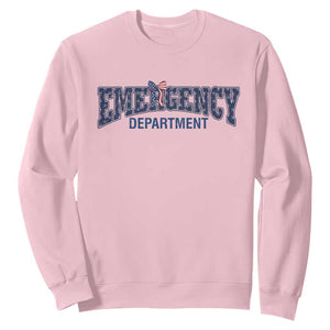 Patriotic ER Nurse Gift Sweatshirt America 250th Anniversary TS12 Light Pink Print Your Wear