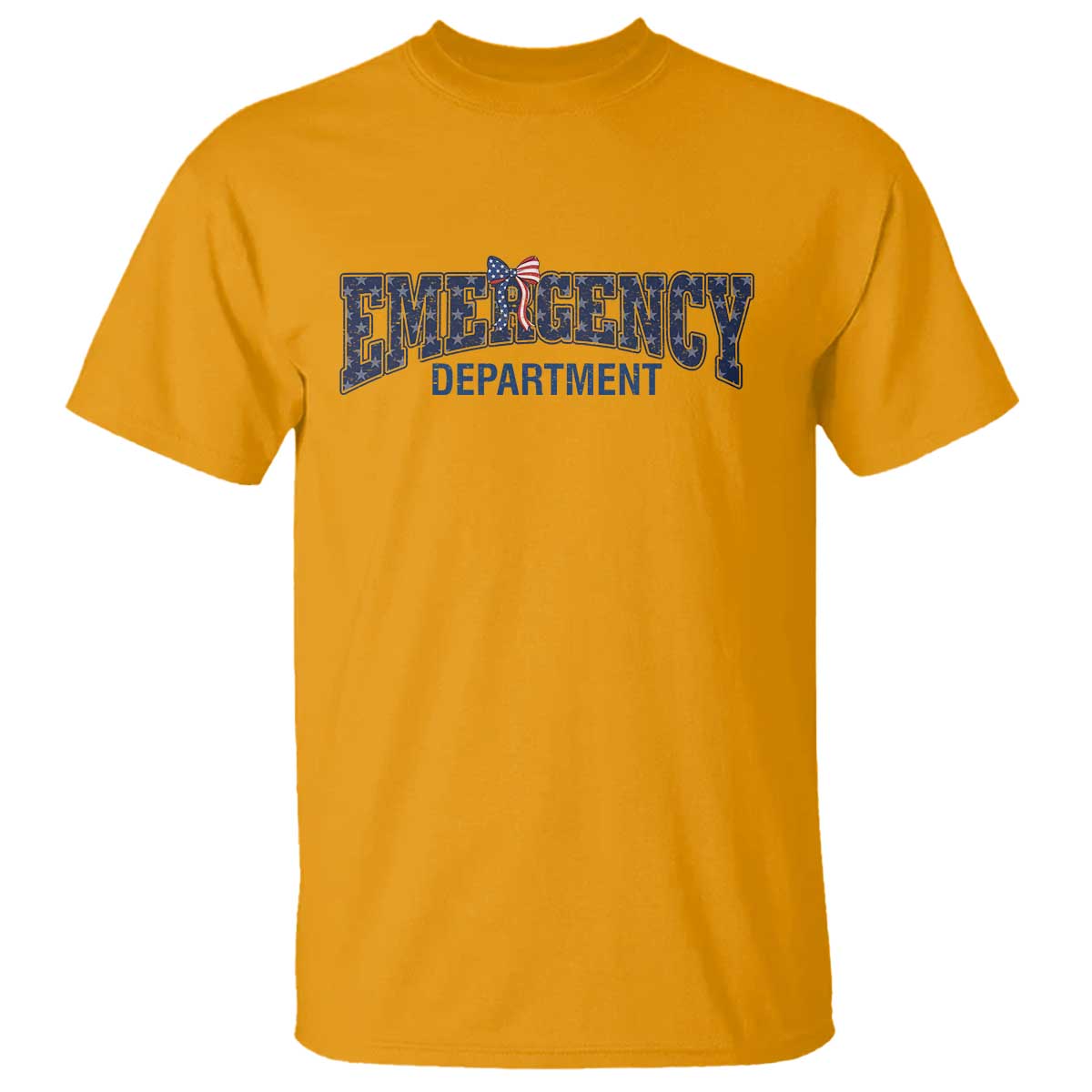 Patriotic ER Nurse Gift T Shirt America 250th Anniversary TS12 Gold Print Your Wear