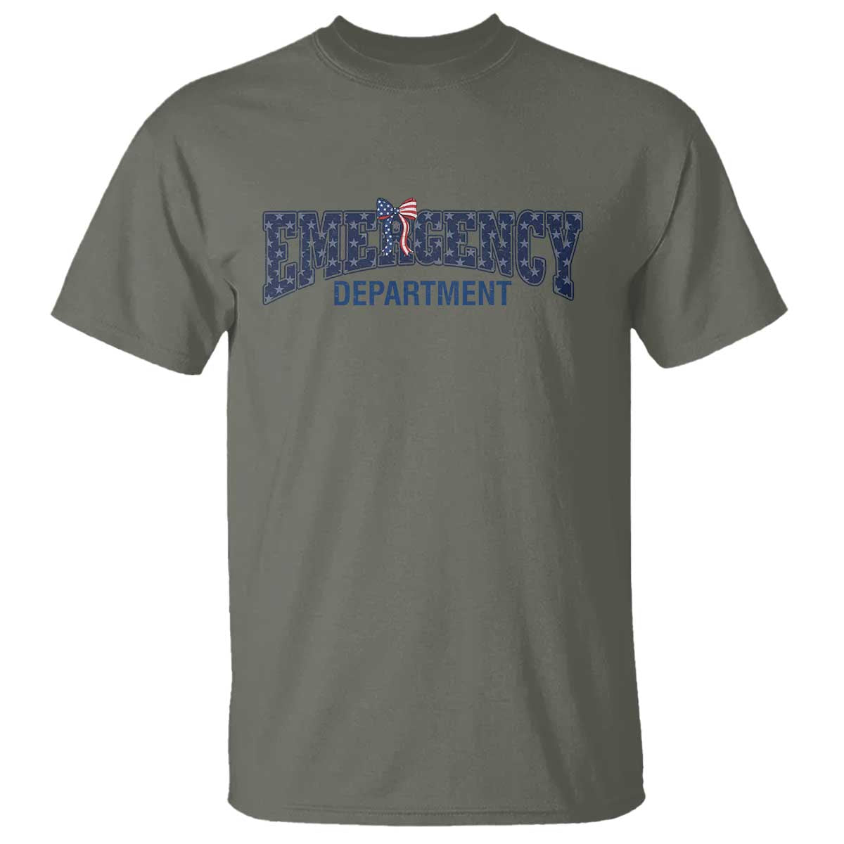 Patriotic ER Nurse Gift T Shirt America 250th Anniversary TS12 Military Green Print Your Wear