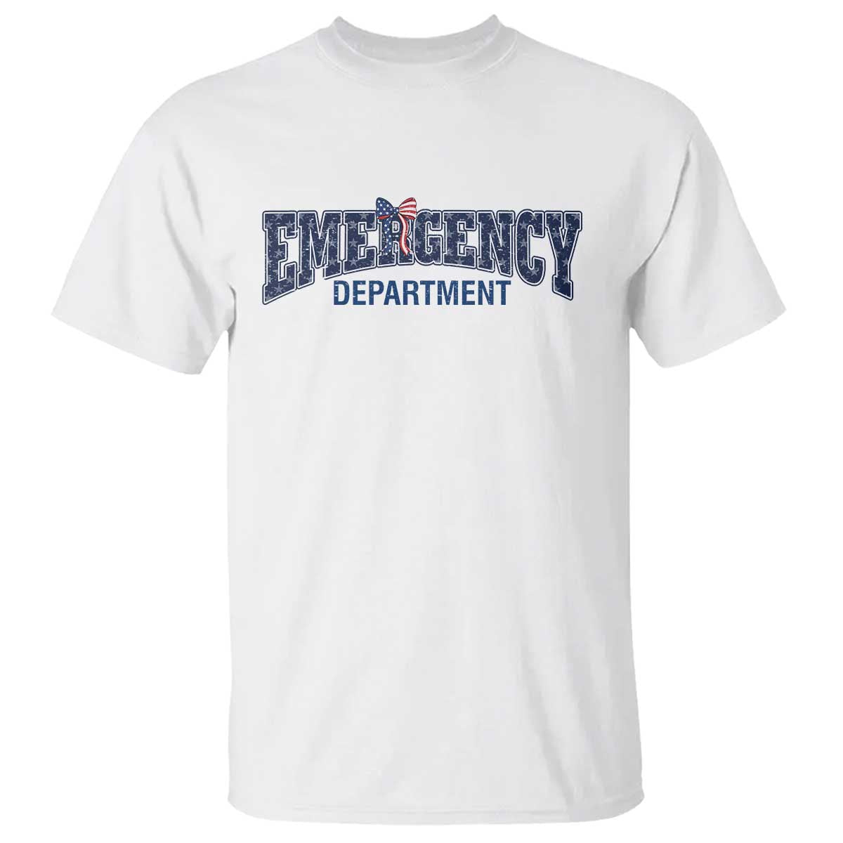 Patriotic ER Nurse Gift T Shirt America 250th Anniversary TS12 White Print Your Wear