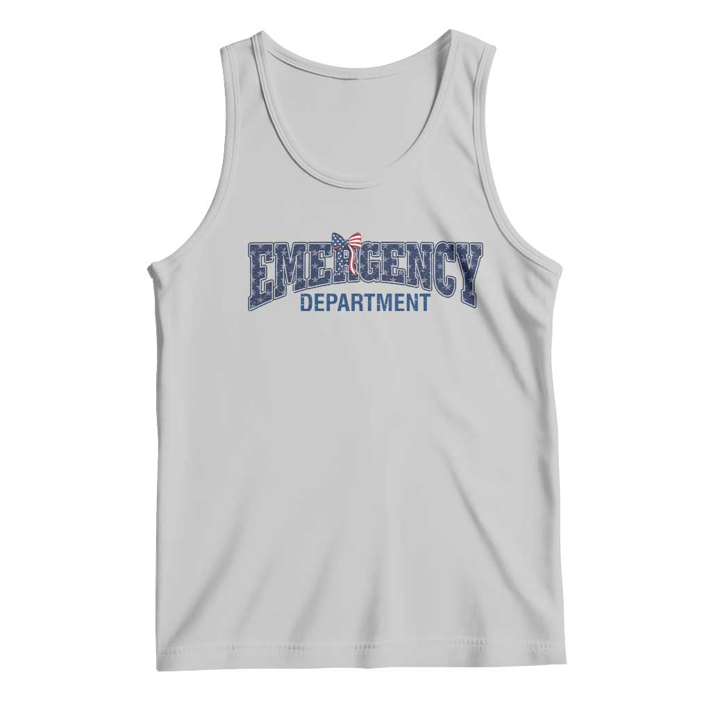 Patriotic ER Nurse Gift Tank Top America 250th Anniversary TS12 Ash Print Your Wear