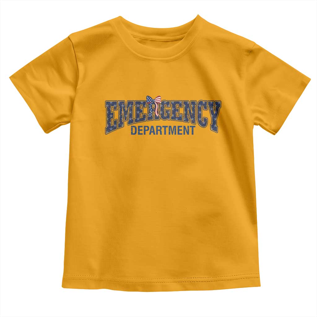 Patriotic ER Nurse Gift Toddler T Shirt America 250th Anniversary TS12 Gold Print Your Wear