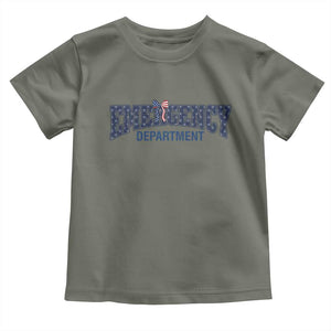 Patriotic ER Nurse Gift Toddler T Shirt America 250th Anniversary TS12 Military Green Print Your Wear