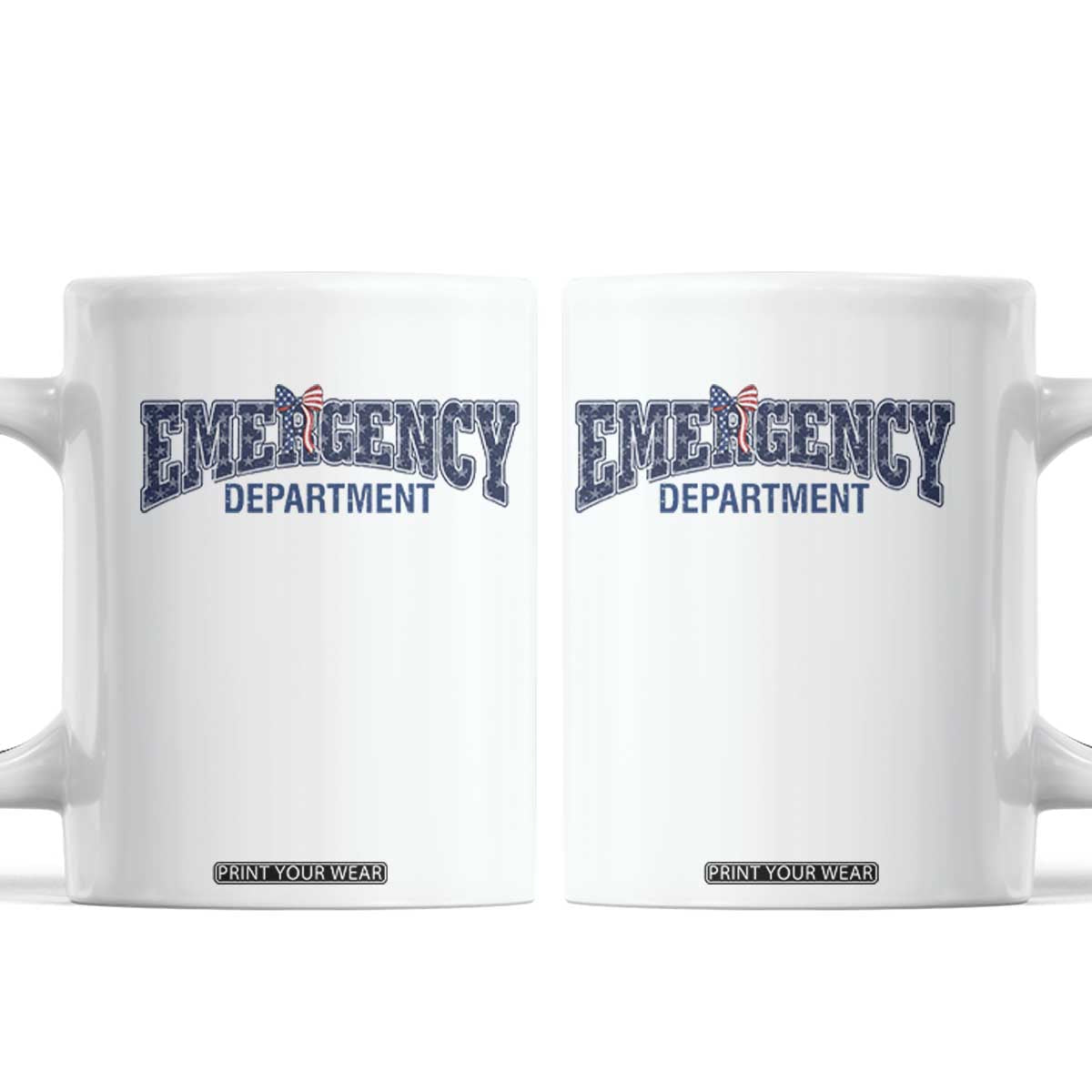 Patriotic ER Nurse Gift Coffee Mug America 250th Anniversary TS12 White Print Your Wear
