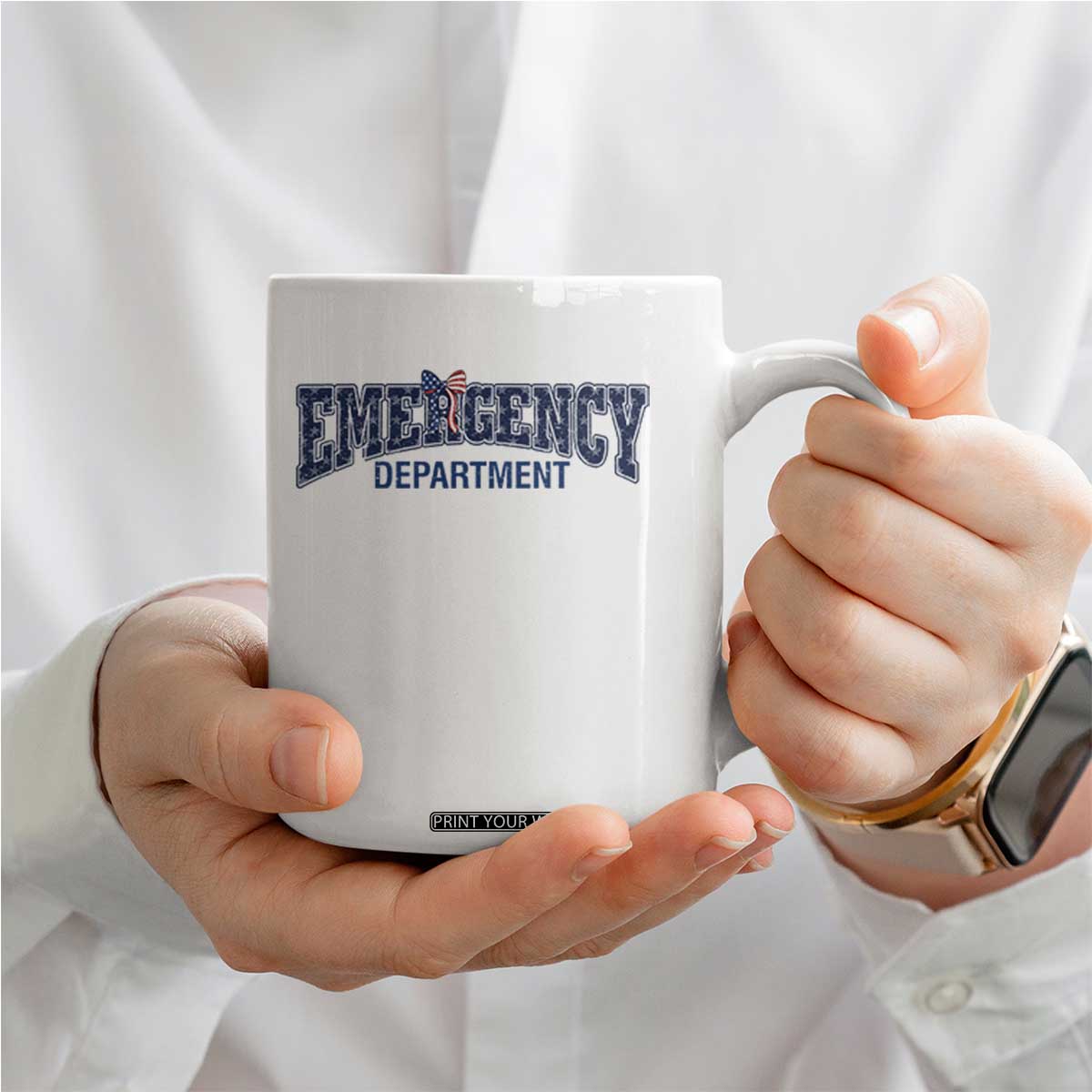 Patriotic ER Nurse Gift Coffee Mug America 250th Anniversary TS12 Print Your Wear