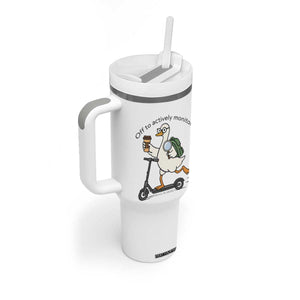 Funny Silly Goose Proctor Tumbler With Handle Off to Actively Monitor Teacher Testing Day TS12 Print Your Wear
