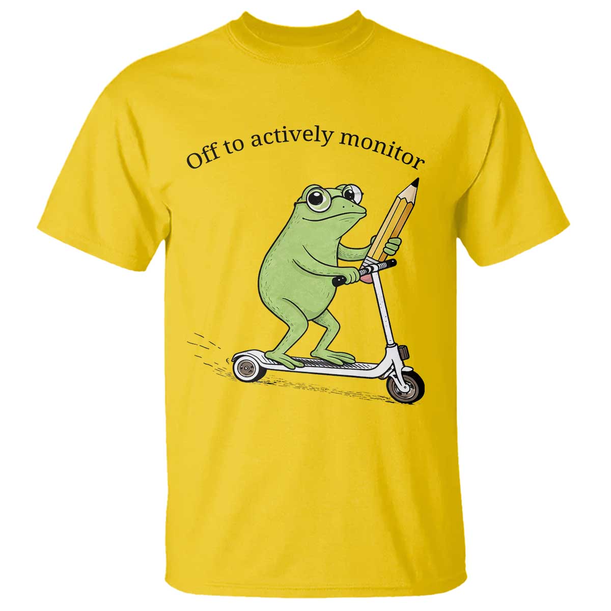Funny Frog Teacher Testing Test Day T Shirt Off To Actively Monitor TS12 Daisy Print Your Wear