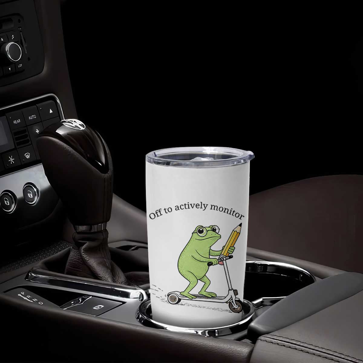Funny Frog Teacher Testing Test Day Tumbler Cup Off To Actively Monitor TS12 Print Your Wear