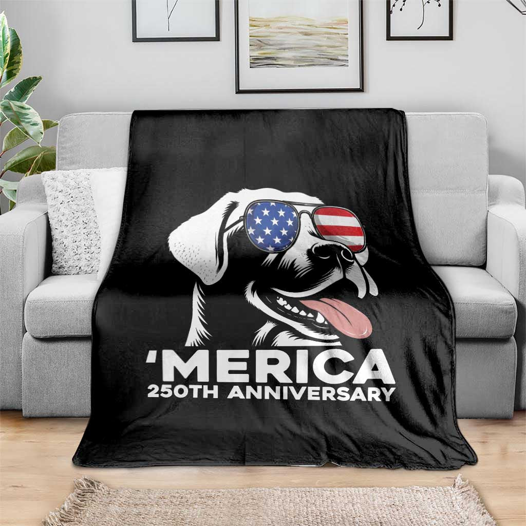 Merica Labrador Retriever Lover Throw Blanket 250th Anniversary Gift TS12 Print Your Wear