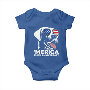 Merica Labrador Retriever Lover Baby Onesie 250th Anniversary Gift TS12 Royal Blue Print Your Wear