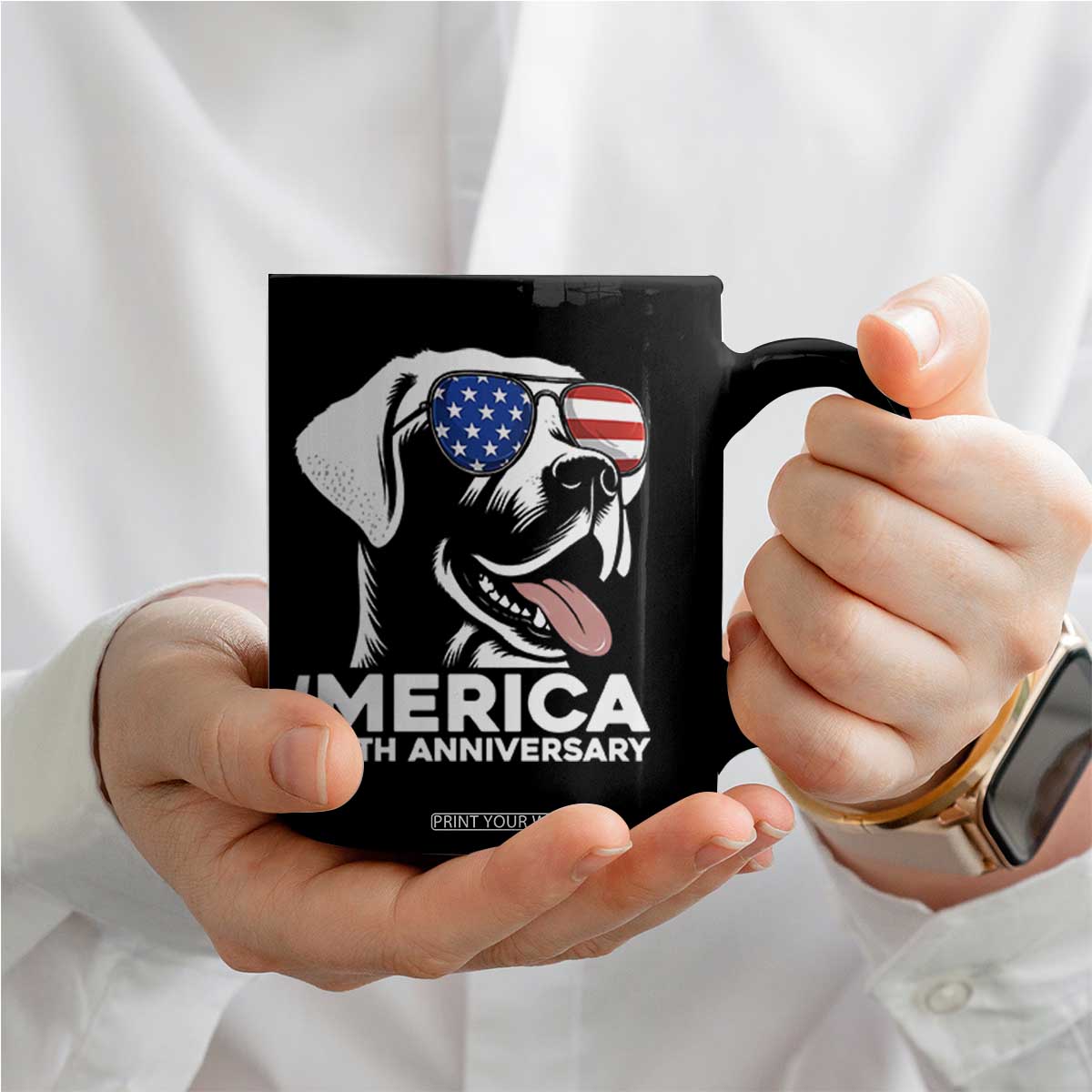Merica Labrador Retriever Lover Coffee Mug 250th Anniversary Gift TS12 Print Your Wear