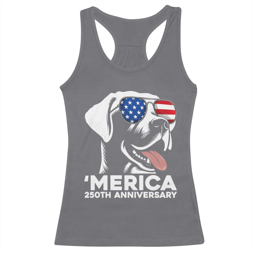 Merica Labrador Retriever Lover Racerback Tank Top 250th Anniversary Gift TS12 Charcoal Print Your Wear