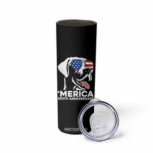 Merica Labrador Retriever Lover Skinny Tumbler 250th Anniversary Gift TS12 Print Your Wear