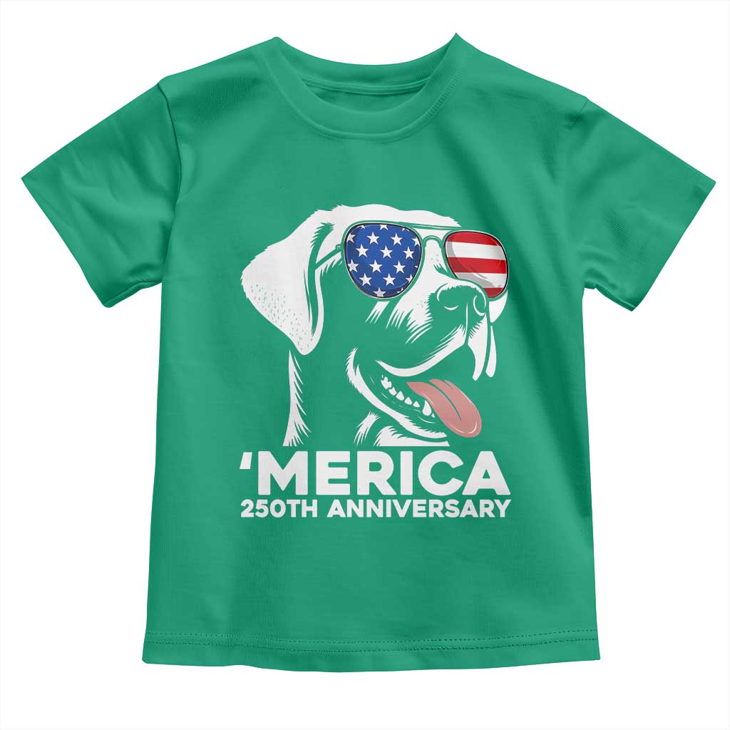 Merica Labrador Retriever Lover Toddler T Shirt 250th Anniversary Gift TS12 Irish Green Print Your Wear