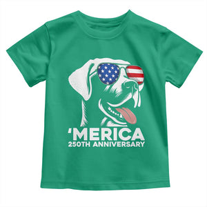 Merica Labrador Retriever Lover Toddler T Shirt 250th Anniversary Gift TS12 Irish Green Print Your Wear