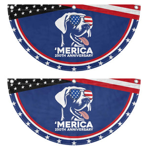 Merica Labrador Retriever Lover Patriotic Fan Flag 250th Anniversary Gift TS12 2pcs pack Classic Navy Print Your Wear