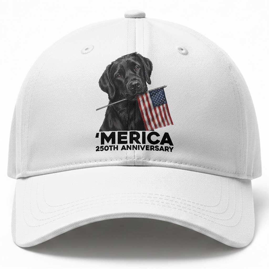 Patriotic Labrador Retriever Baseball Cap America 250th Anniversary Gift TS12 Print Your Wear
